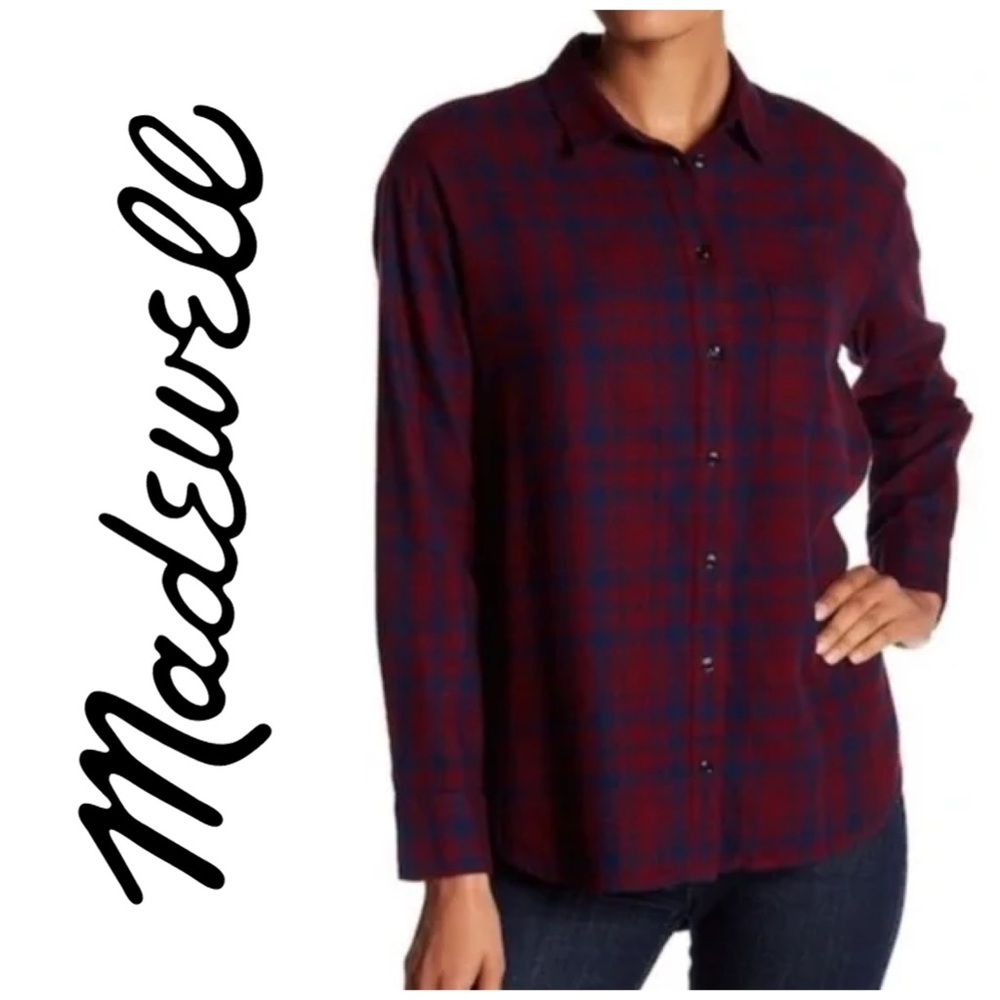 EUC Madewell Plaid Button Down Shirt